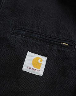 Carhartt WIP Veste Detroit Noir/Toile Vieillie | Vetements D'Exterieur