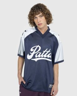 Patta Respect Maillot De Football Nuits Bleues/Bleu Perle | T-Shirts