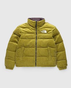 The North Face 92 Veste Nuptse Reversible Mousse Soufre/Marron Charbon | Vetements D'Exterieur