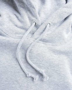 Stockholm Surfboard Club Sweat A Capuche Bjorn Logo Gris Melange | Sueurs