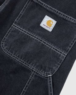 Carhartt WIP Salopette Noir/Stone Washed | Pantalon