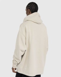 Acne Studios Sweat A Capuche Logo Coton Bio Champagne Beige | Sueurs