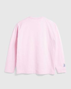 Beigel Bake T-Shirt Logo Manches Longues Rose | T-Shirts