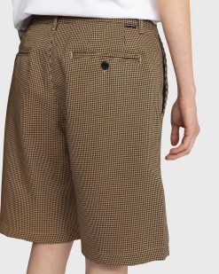 Noon Goons Short Pied-De-Poule Banned Marron | Shorts