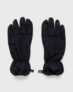 Stone Island Gants En Metal En Nylon Noir | Accessoires D'Hiver