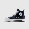 Converse Chuck 70 De Luxe Squared Hi Noir/Noir/Aigrette | Baskets