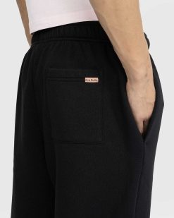 Acne Studios Pantalon De Survetement En Coton Noir | Pantalon