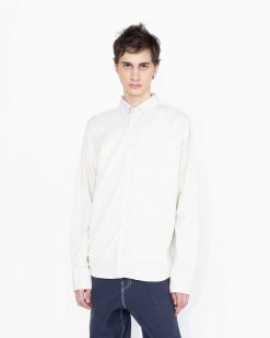 Highsnobiety HS05 Chemise A Manches Longues Peche Teinte En Vetement Gris | Chemises