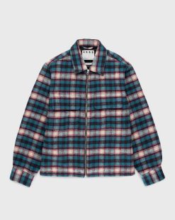 Highsnobiety HS05 Chemise A Carreaux Shaggy Rouge/Bleu | Chemises