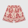 Bode Nouveau Short Monstera Rouge | Shorts