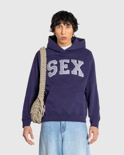 Carne Bollente Sweat A Capuche Sex Bleu Marine | Sueurs