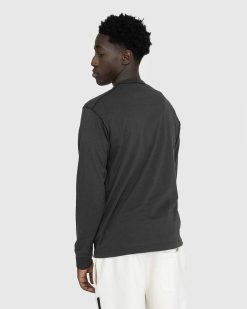 Stone Island Fissato T-Shirt A Manches Longues Charbon | T-Shirts