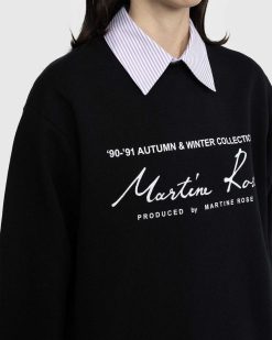 Martine Rose Crew Classique Noir | Sueurs