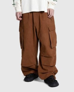 Story mfg. Pantalon Peace Bark Brown Slub | Pantalon