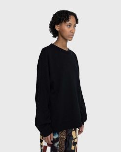 Dries van Noten Hax Crewneck Noir | Sueurs