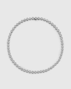 Hatton Labs Chaine Tennis Marguerite Argent | Bijoux