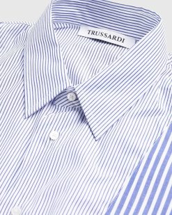 Trussardi Chemise Coton Mix Rayures | Chemises