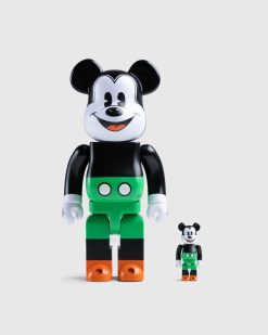 Medicom Be@Rbrick Affiche Mickey Mouse Annees 1930, Ensemble 100 % Et 400 % Noir | Objets De Collection