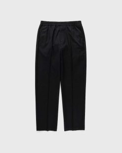 Highsnobiety Pantalon Elastique En Laine Melangee Noir | Pantalon