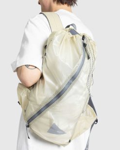 And Wander Sac A Dos Sil Blanc Casse | Sacs