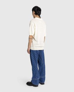 Marine Serre Pantalon Baggy En Denim Deadstock Bleu | Pantalon