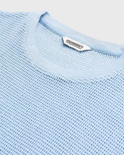 Highsnobiety T-Shirt Maille Coton Bleu | T-Shirts