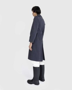 Maison Margiela Trench-Coat A Double Boutonnage Noir/Delave | Vetements D'Exterieur