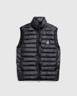 Stone Island Gilet En Duvet Veritable Noir | Vetements D'Exterieur