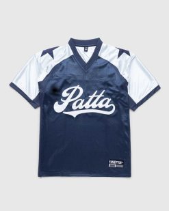 Patta Respect Maillot De Football Nuits Bleues/Bleu Perle | T-Shirts