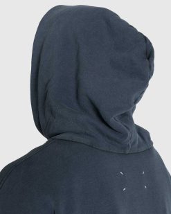 Maison Margiela Sweat A Capuche Logo Delave Noir | Sueurs