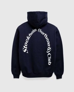 Stockholm Surfboard Club Sweat A Capuche Bjorn Logo Noir | Sueurs