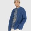 Acne Studios Cardigan Laine Brossee Bleu | Tricots