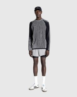 Y-3 Pull En Tricot A Logo Noir/Gris | Tricots