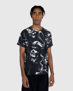 Stockholm Surfboard Club T-Shirt Alko Airbrush Crane Noir | T-Shirts