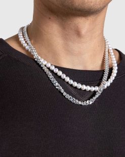 Hatton Labs Chaine De Perles Classique Blanche | Bijoux