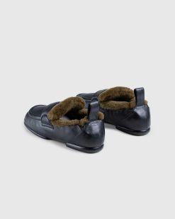 Dries van Noten Mocassins Rembourres En Fausse Fourrure Noir | Chaussures