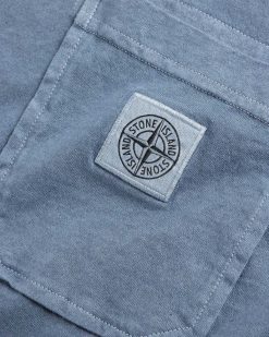 Stone Island T-Shirt A Poche Bleu Fonce | T-Shirts