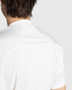 And Wander Merino Base Ss T Blanc Casse | T-Shirts