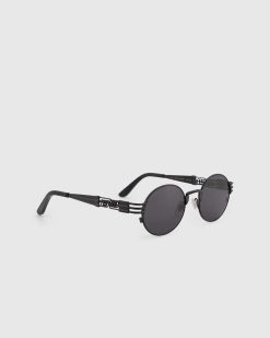 Jean Paul Gaultier 56-6106 Lunettes De Soleil Double Resort Noir | Des Lunettes De Soleil