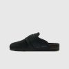 Birkenstock Shearling Nagoya Ardoise/Noir | Des Sandales