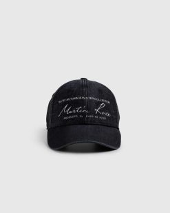 Martine Rose Casquette Signature Noir Delave | Chapeaux