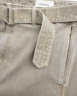 Lemaire Torsade Short Denim Beige Neige | Shorts