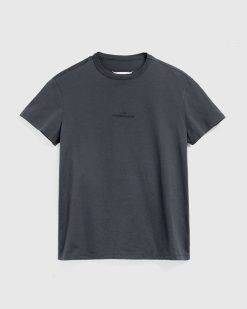 Maison Margiela T-Shirt Logo Distordu Noir Delave | T-Shirts