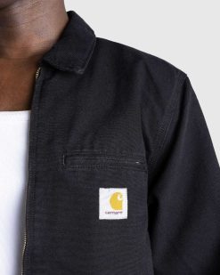 Carhartt WIP Veste Detroit Noir/Toile Vieillie | Vetements D'Exterieur