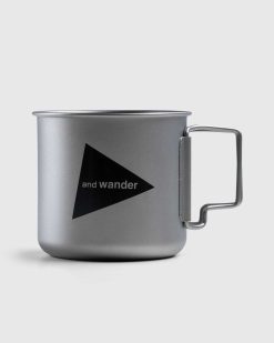 And Wander Tasse En Titane 500Ml Argent | Maison