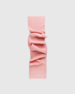 Acne Studios Echarpe Logo Rose | Accessoires D'Hiver