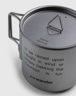 And Wander Tasse En Titane 500Ml Argent | Maison