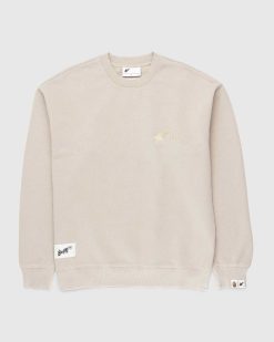 BAPE Pull Ras Du Cou Tres Delave Beige | Sueurs