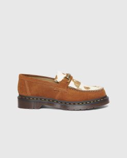 Dr. Martens Adrian Snaffle Marron Pecan/Jersey Imprime Vache | Chaussures