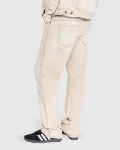 Guess USA Pantalon Droit En Denim Vintage Beige | Pantalon